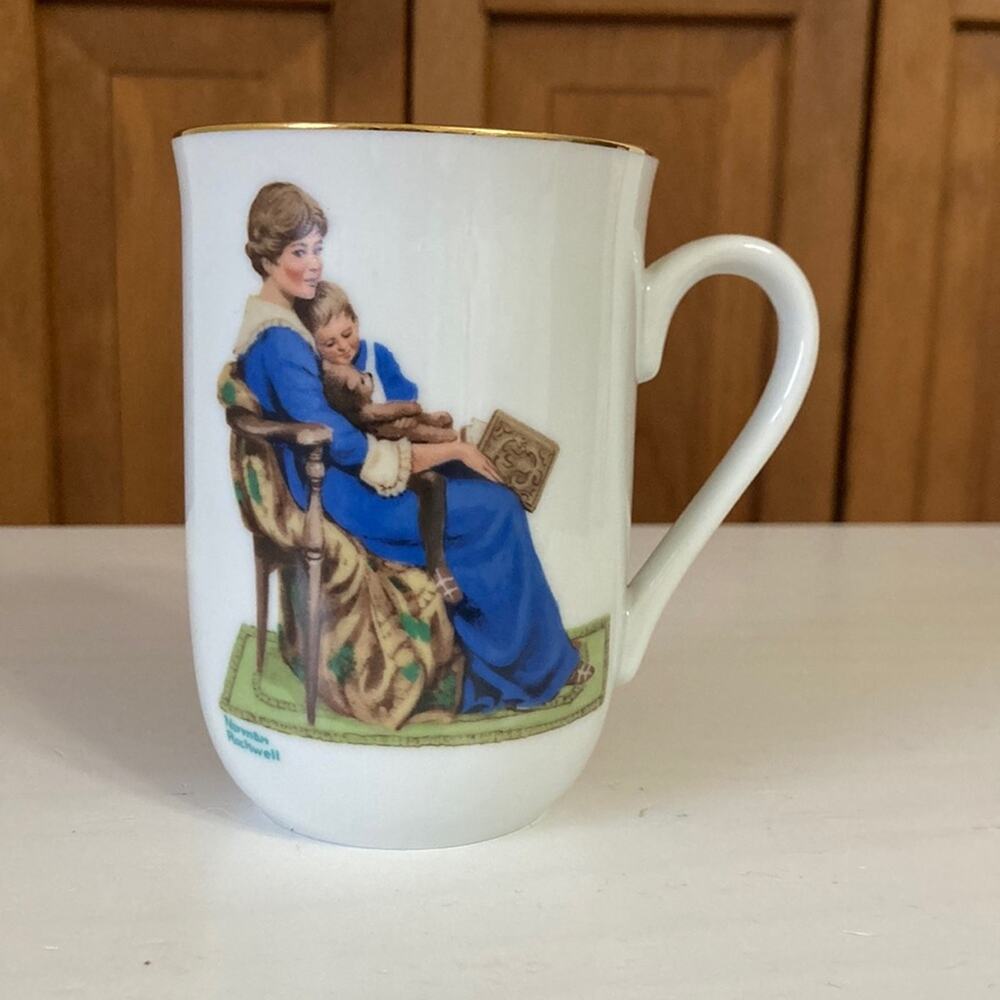 Vintage Norman Rockwell “Bedtime” Collectible Mug